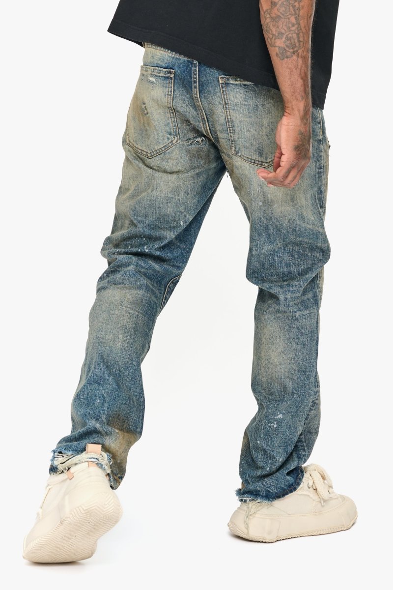 Pox Straight Dirty Vintage Wash Jeans - Valabasas