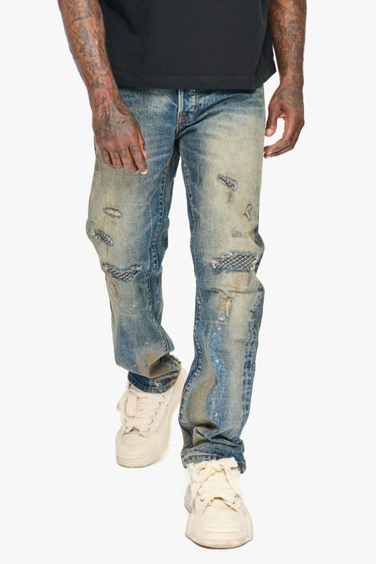 Pox Straight Dirty Vintage Wash Jeans - Valabasas