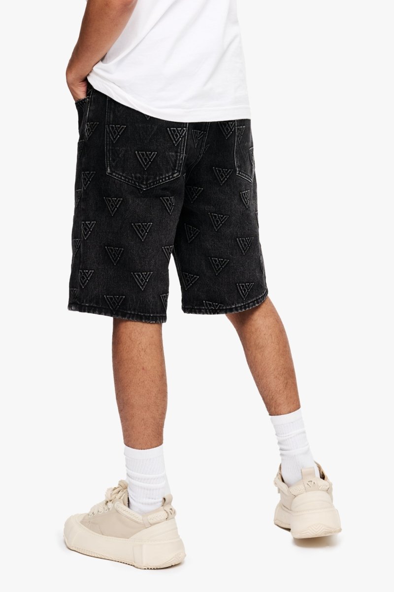 Press Shorts Black Washed - Valabasas