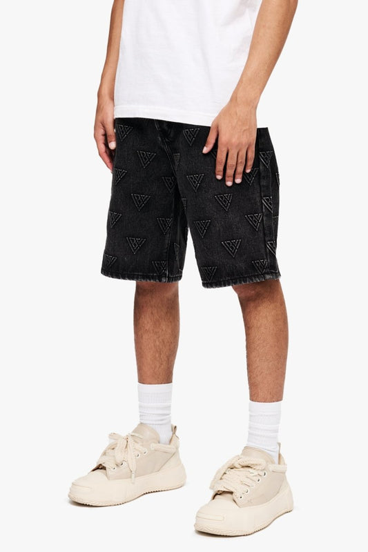 Press Shorts Black Washed - Valabasas