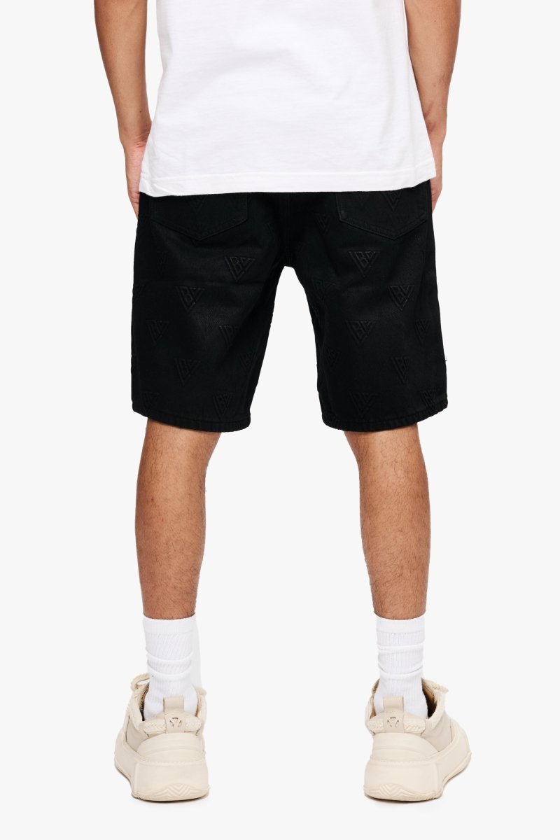 Press Shorts Black Waxed - Valabasas