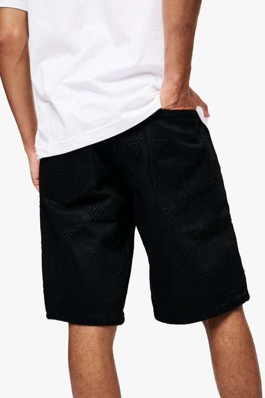 Press Shorts Black Waxed - Valabasas