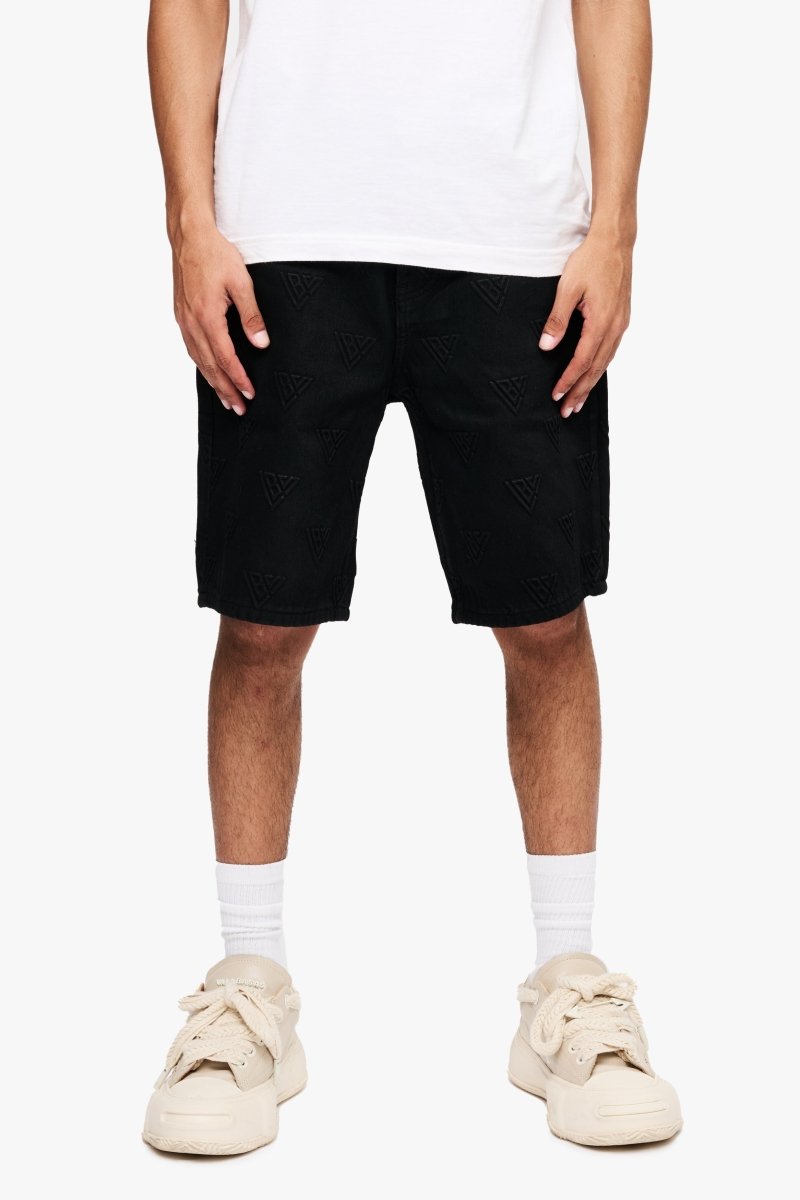 Press Shorts Black Waxed - Valabasas