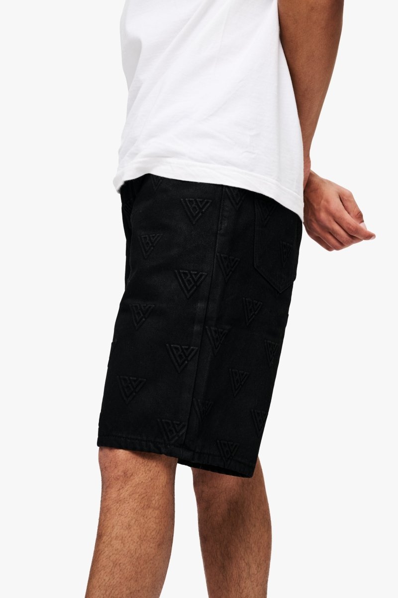 Press Shorts Black Waxed - Valabasas