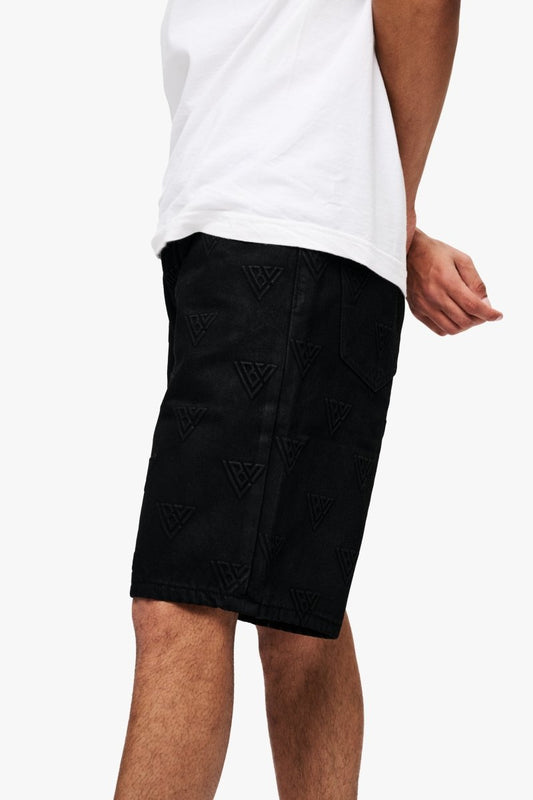 Press Shorts Black Waxed - Valabasas