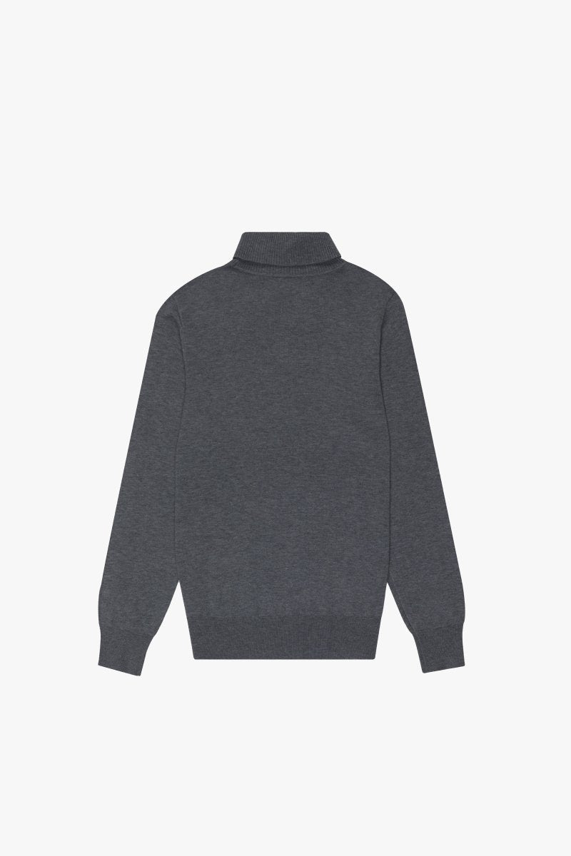 "PRESTANZA" TURTLE NECK CARBON GREY - Valabasas