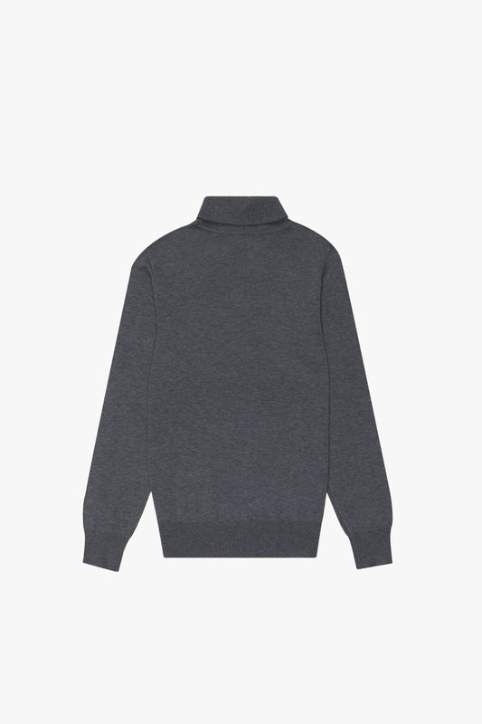 "PRESTANZA" TURTLE NECK CARBON GREY - Valabasas