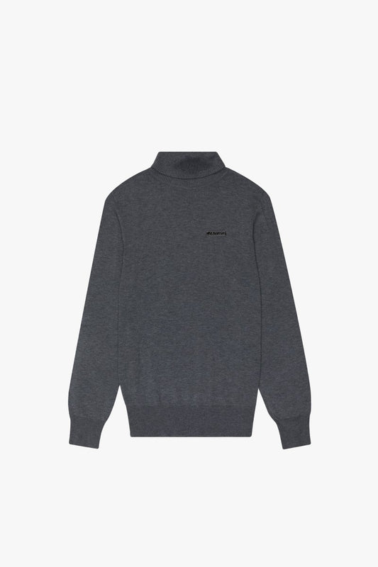 "PRESTANZA" TURTLE NECK CARBON GREY - Valabasas