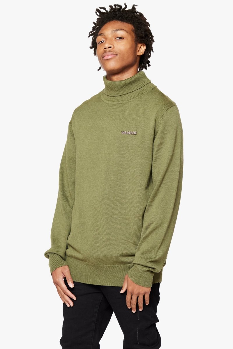"PRESTANZA" TURTLE NECK GRASS GREEN - Valabasas