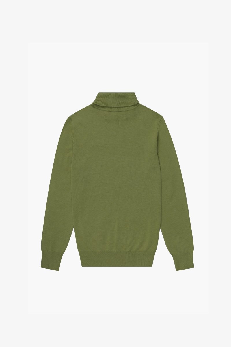 "PRESTANZA" GRASS GREEN TURTLE NECK