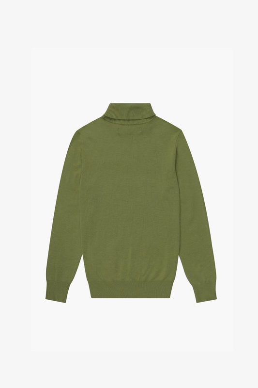 "PRESTANZA" TURTLE NECK GRASS GREEN - Valabasas