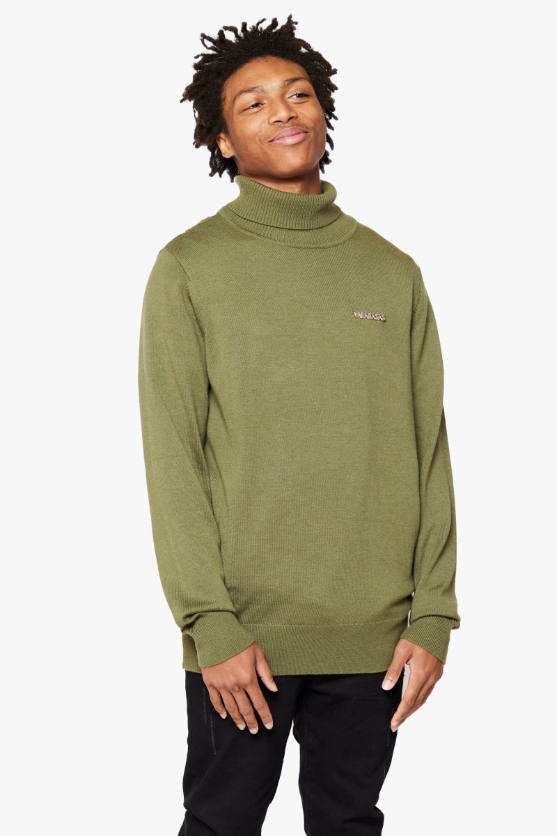 "PRESTANZA" TURTLE NECK GRASS GREEN - Valabasas