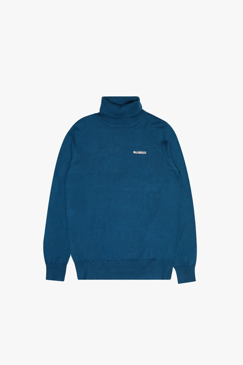 "PRESTANZA" TURTLE NECK INDIGO - Valabasas