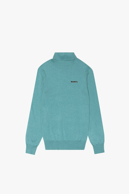 "PRESTANZA" TURTLE NECK LAKE BLUE - Valabasas