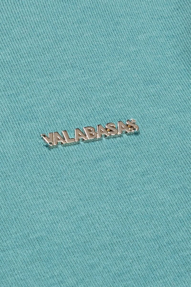 "PRESTANZA" TURTLE NECK LAKE BLUE - Valabasas