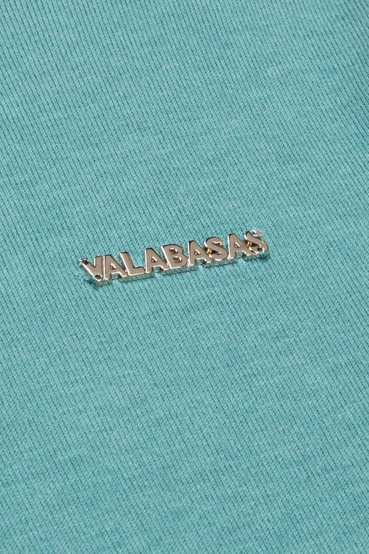 "PRESTANZA" TURTLE NECK LAKE BLUE - Valabasas