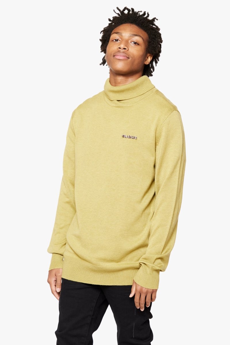 "PRESTANZA" TURTLE NECK OLIVE - Valabasas