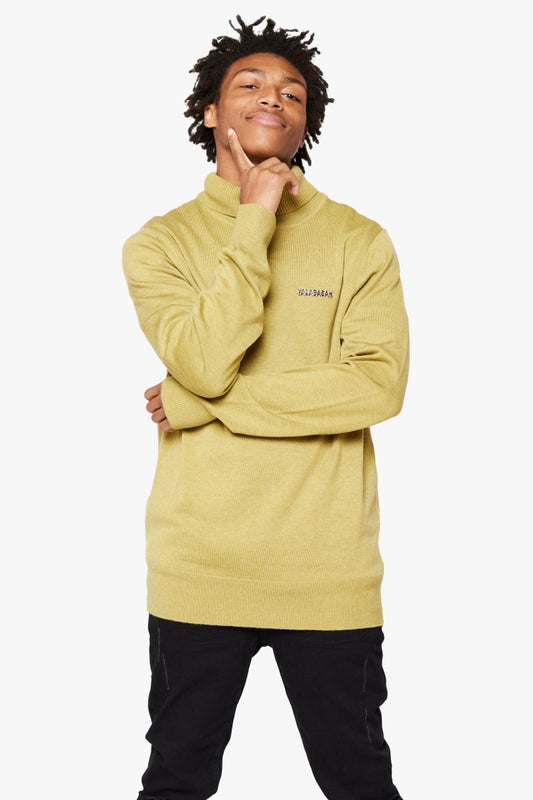 "PRESTANZA" TURTLE NECK OLIVE - Valabasas