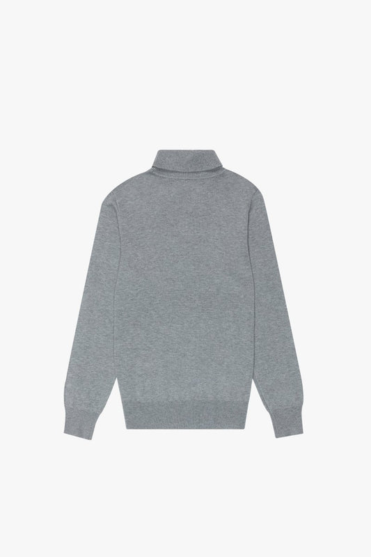 "PRESTANZA" TURTLE NECK SILVER GREY - Valabasas
