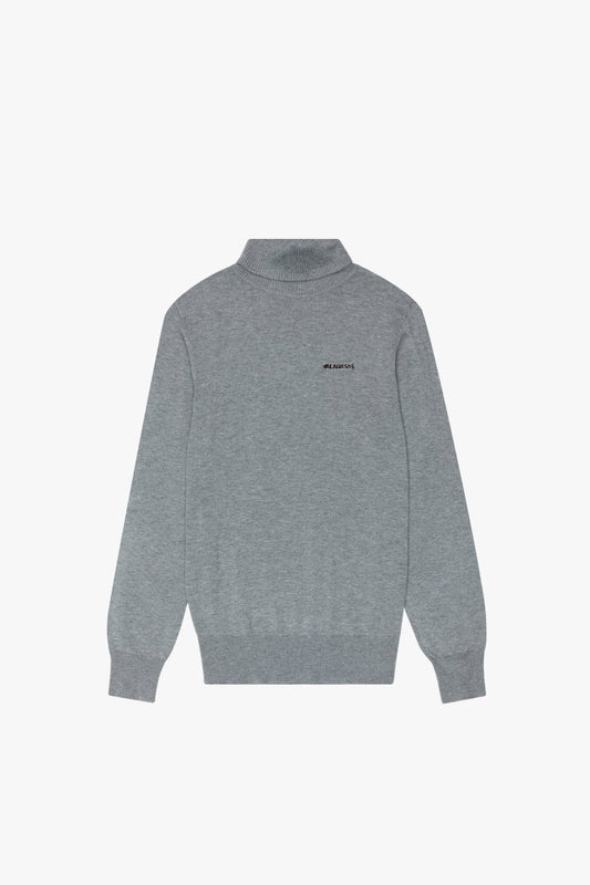 "PRESTANZA" TURTLE NECK SILVER GREY - Valabasas