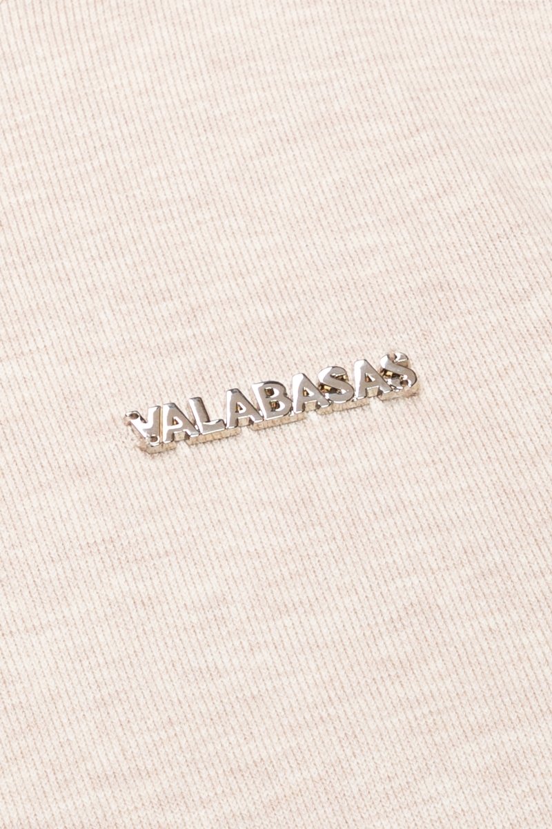 "PRESTANZA" CREAM TURTLE NECK TEE