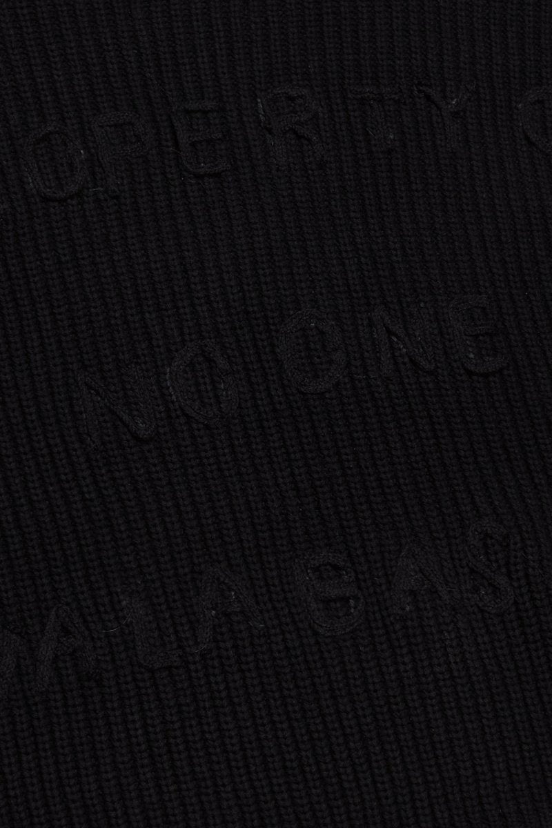 "PROPERTY" SWEATER BLACK - Valabasas