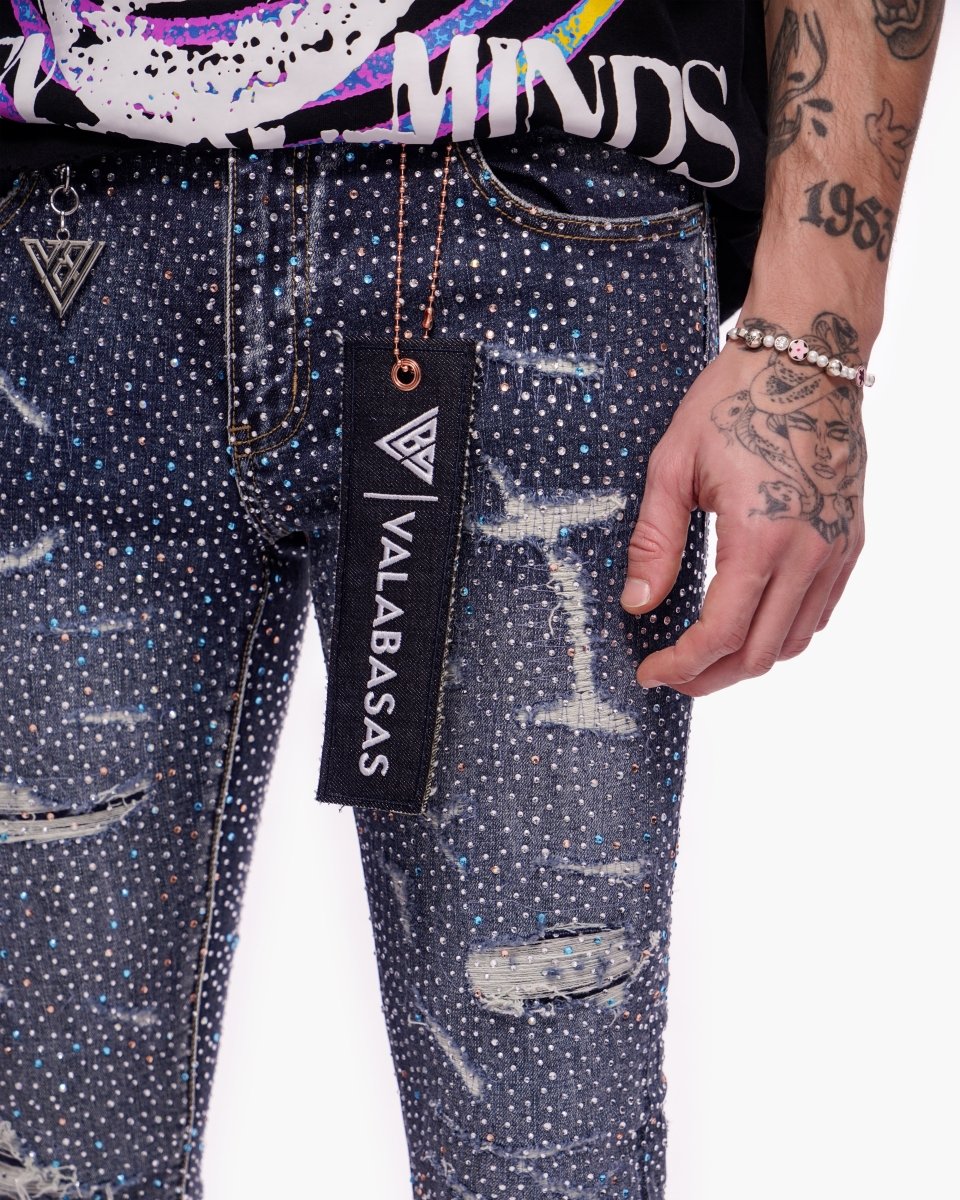 Provide Stacked Dark Blue Wash - Valabasas
