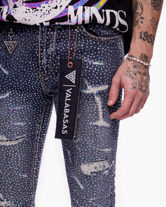 Provide Stacked Dark Blue Wash - Valabasas