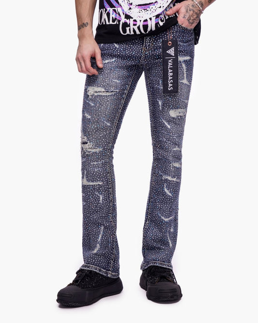Provide Stacked Dark Blue Wash - Valabasas