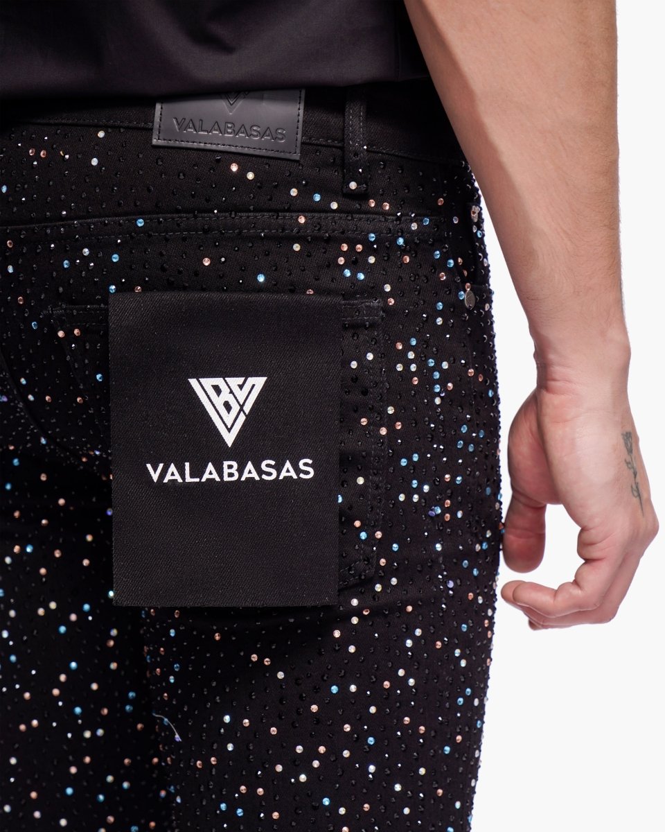 Provide Stacked Jet Black Jeans - Valabasas