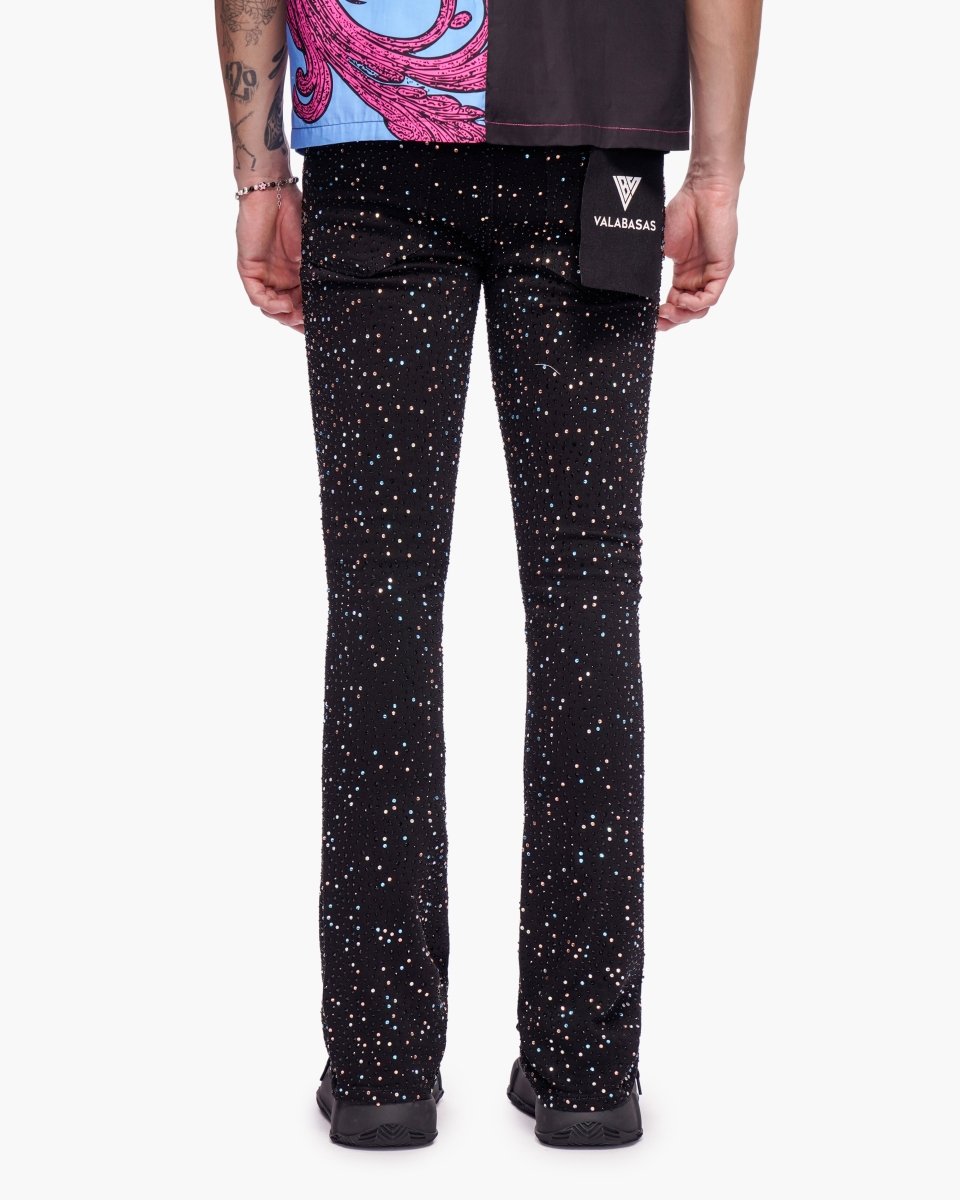 Provide Stacked Jet Black Jeans - Valabasas