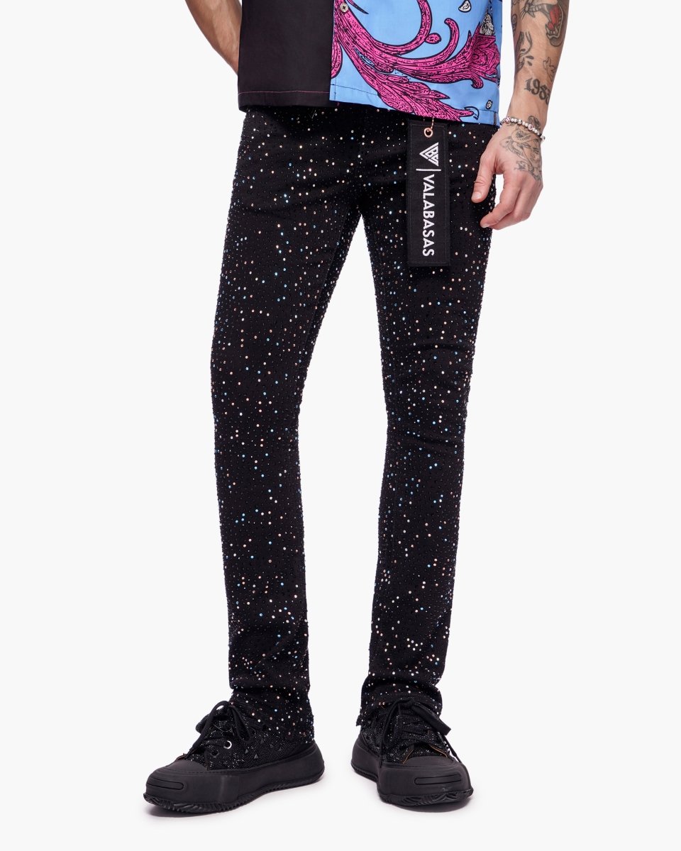 Provide Stacked Jet Black Jeans - Valabasas