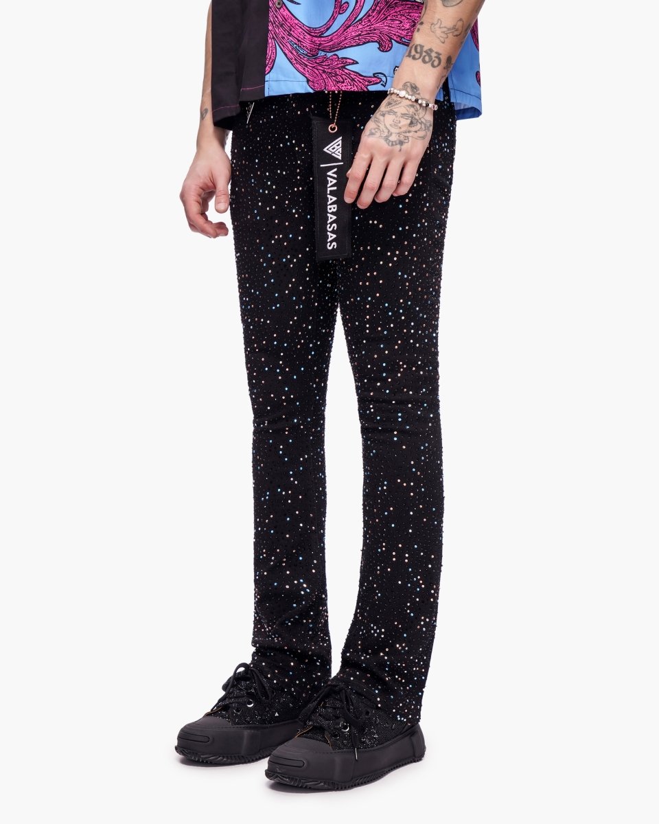 Provide Stacked Jet Black Jeans - Valabasas