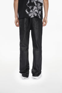 Punctured Stacked Jeans Black - Valabasas