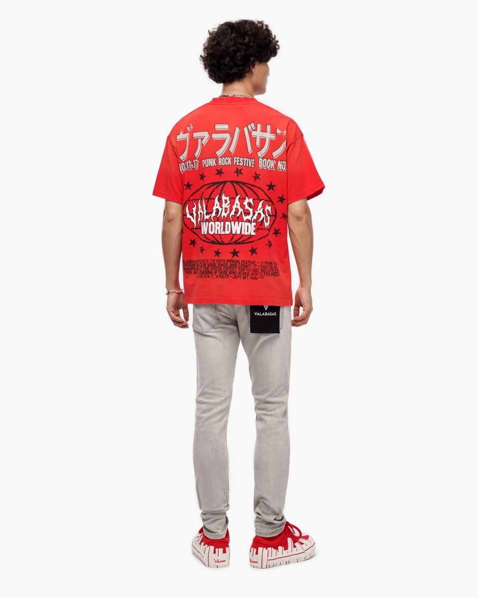 Punk Fest Red Tee - Valabasas
