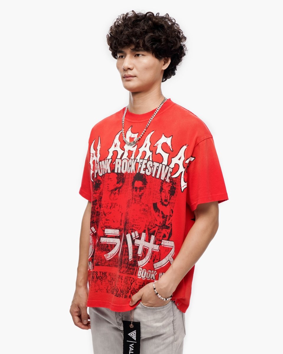 Punk Fest Red Tee - Valabasas