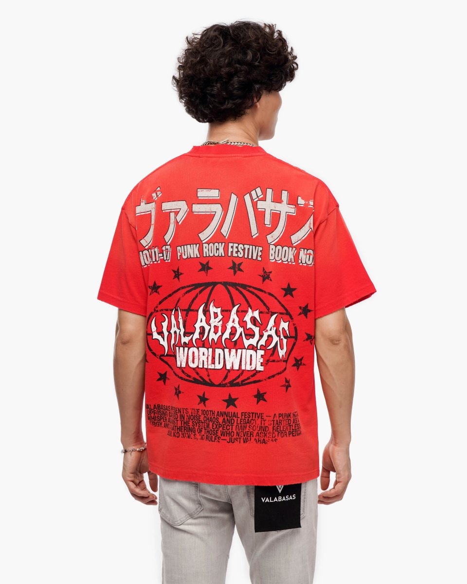 Punk Fest Red Tee - Valabasas