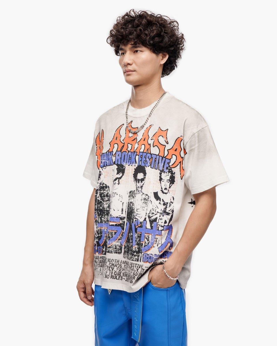 Punk Fest White Tee - Valabasas
