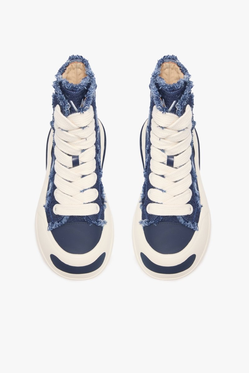 "PURPOSE" DENIM BLUE HIGH TOPS DENIM BLUE - Valabasas