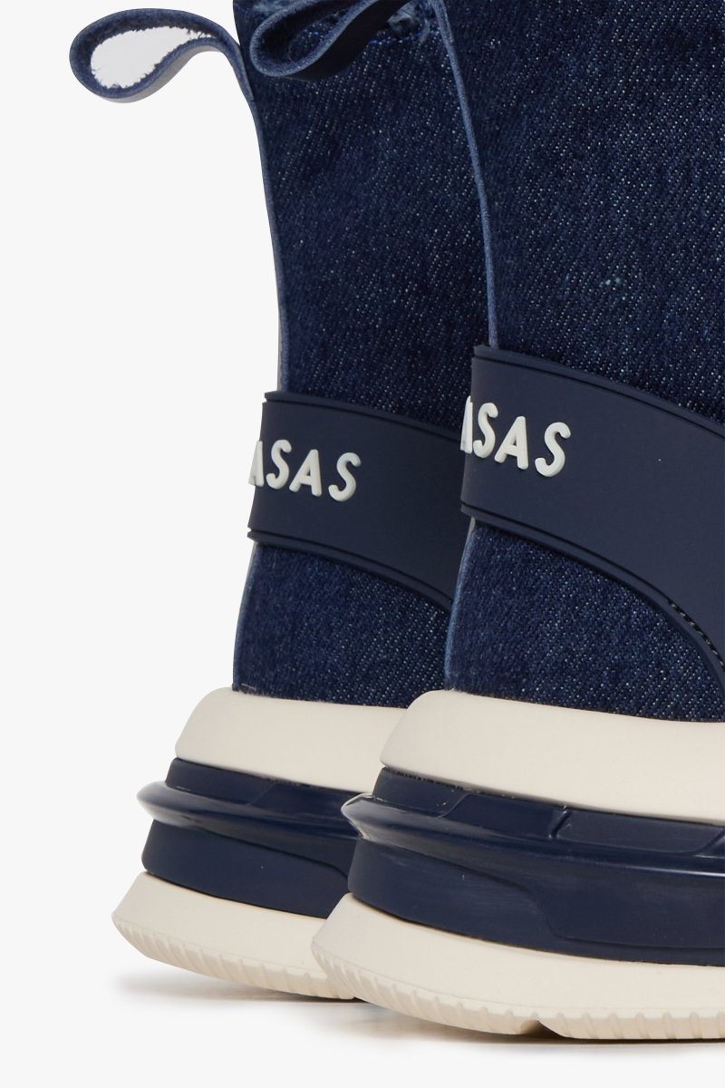 "PURPOSE" DENIM BLUE HIGH TOPS DENIM BLUE - Valabasas
