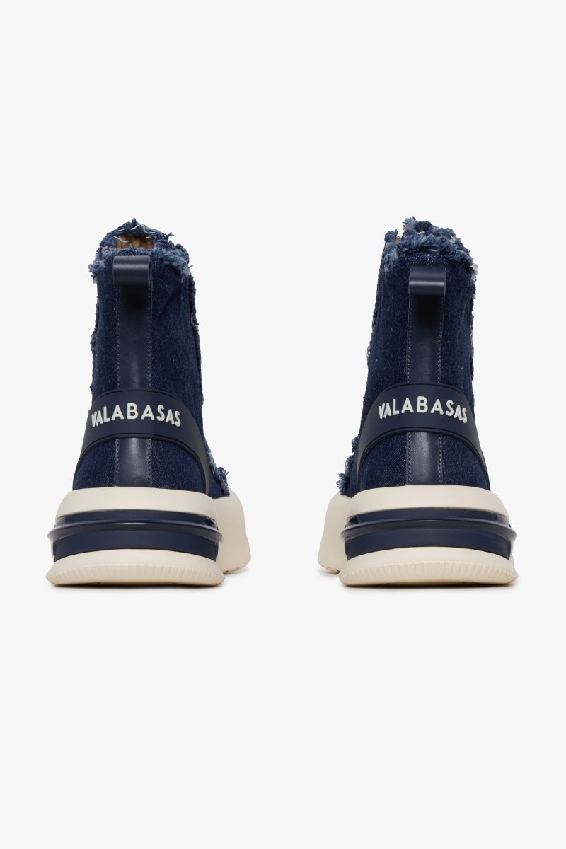 "PURPOSE" DENIM BLUE HIGH TOPS DENIM BLUE - Valabasas