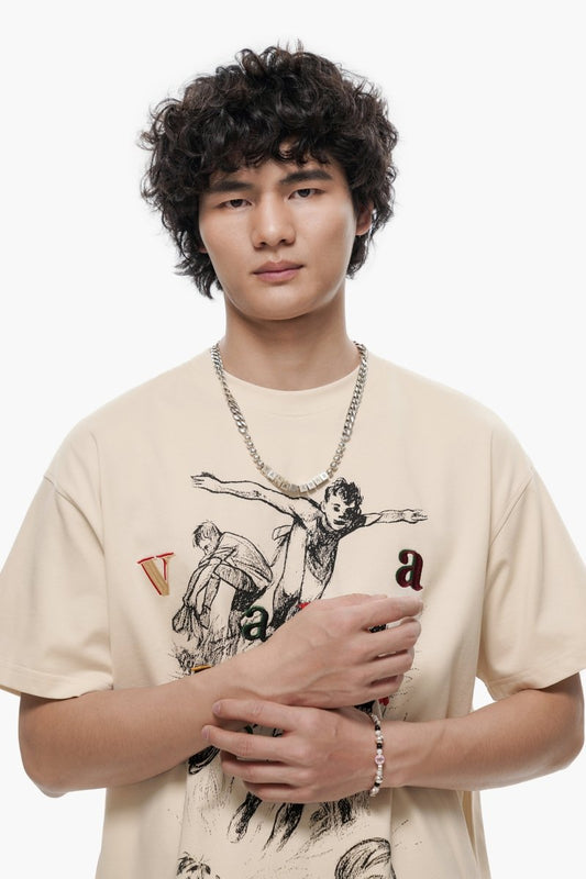 Pursuit Beige Tee - Valabasas