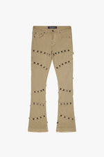 Pygros Stacked Jean Dark Grey Wash