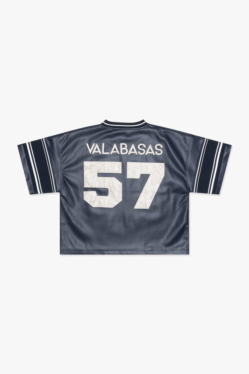 Raid Navy Cropped Jersey