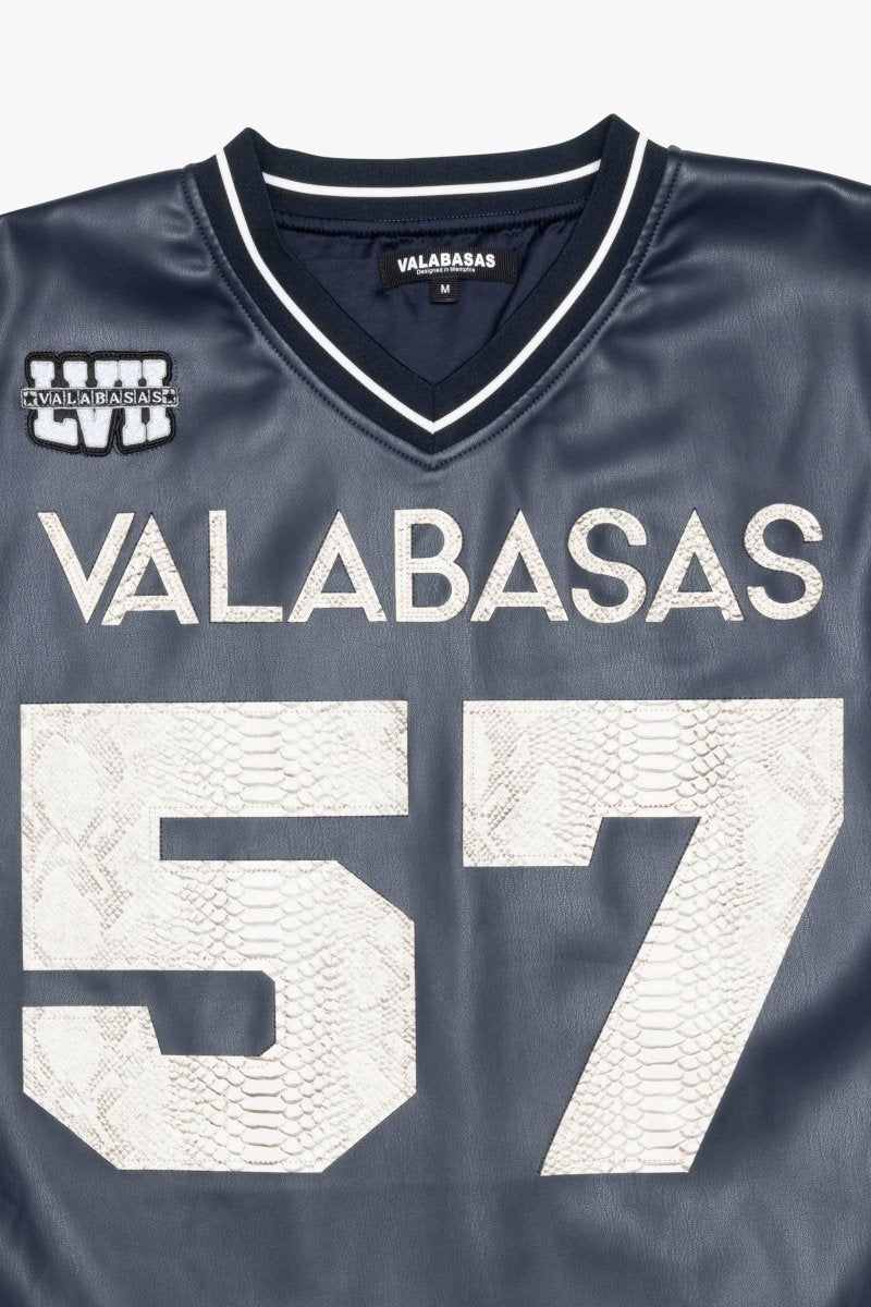 Raid Navy Cropped Jersey