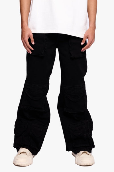 VALABASAS ブラックカーゴデニム 30 Ram Baggy Black – Valabasas