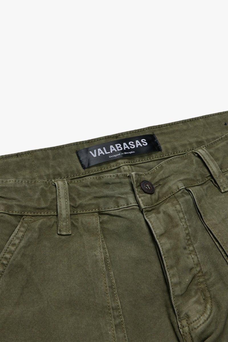 "RAM" BAGGY DENIM JEAN SAGE GREEN - Valabasas