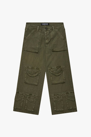 "RAM" SAGE GREEN BAGGY DENIM JEAN