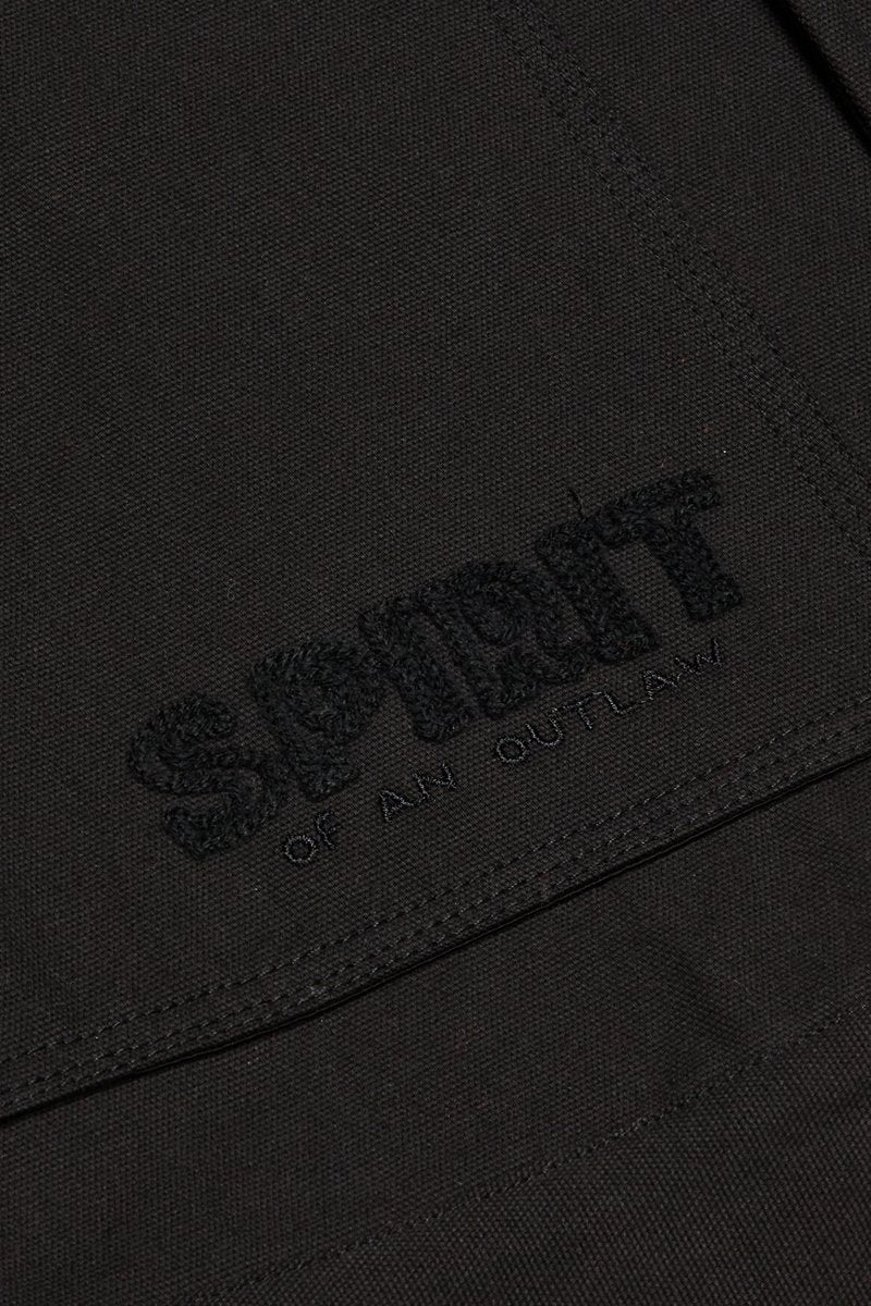 "RANCHER" JACKET BLACK WASH - Valabasas