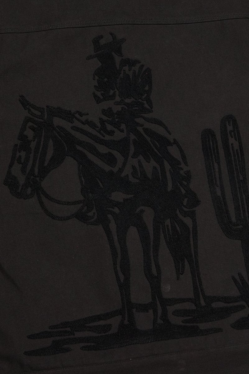"RANCHER" JACKET BLACK WASH - Valabasas